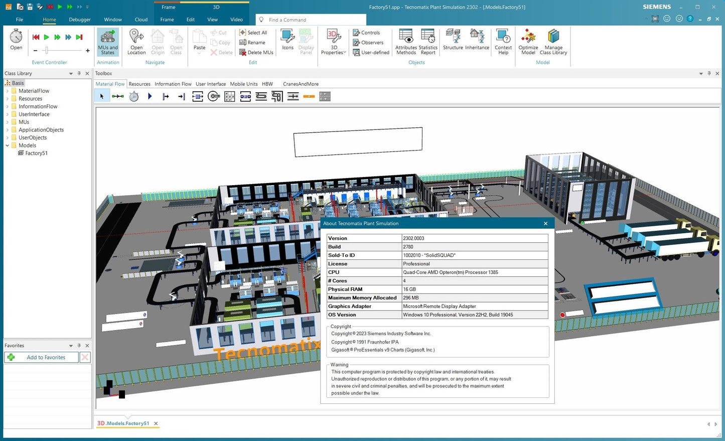 Siemens Tecnomatix Plant Simulate 2404