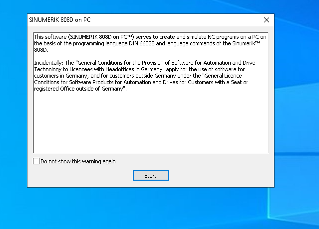 Siemens SINUMERIK 808D On PC