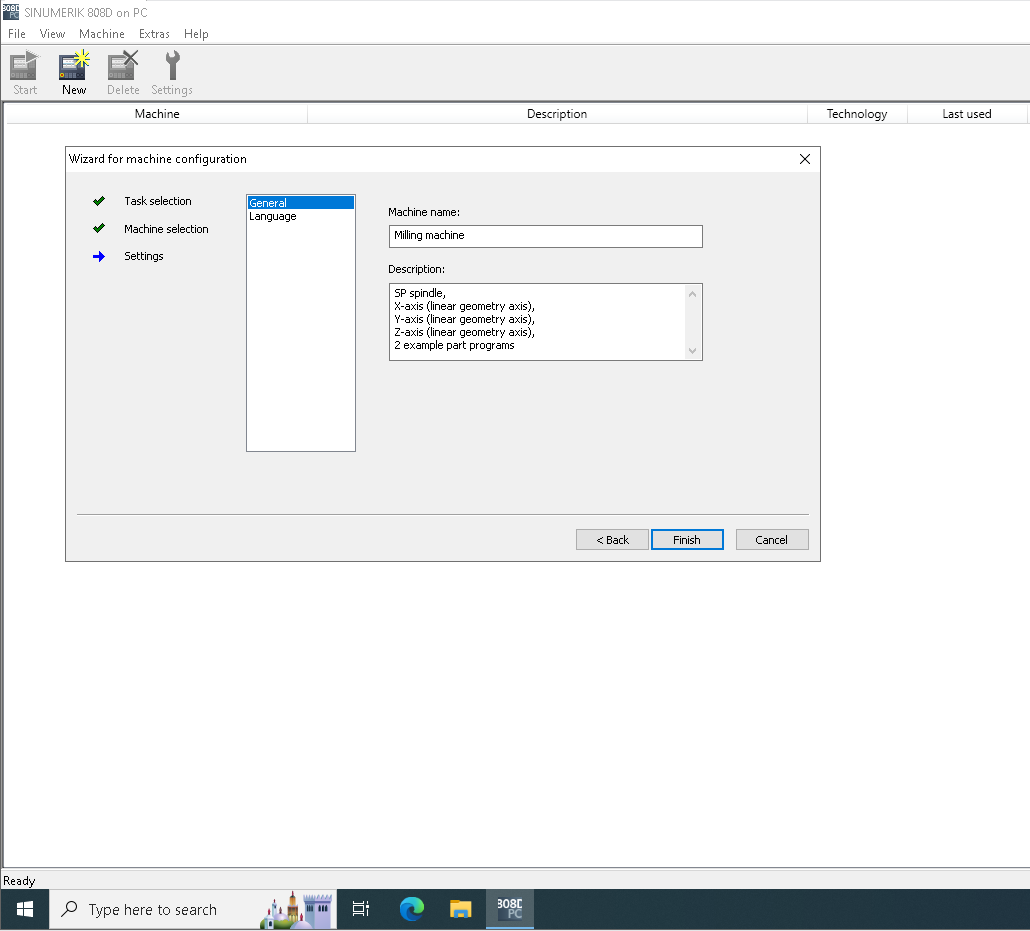 Siemens SINUMERIK 808D On PC