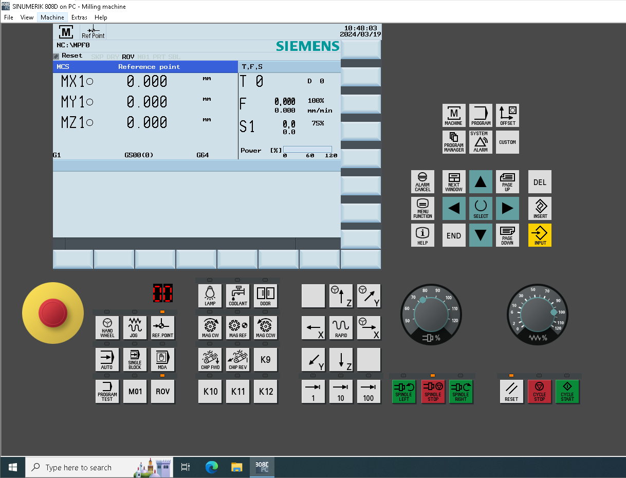 Siemens SINUMERIK 808D On PC